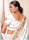 Embroidered Work Faux Georgette Designer Contemporary Style Saree - 1