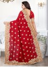 Vichitra Silk Designer Contemporary Style Saree For Festival - 1