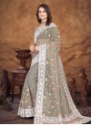 Organza Embroidered Work Trendy Classic Saree - 3