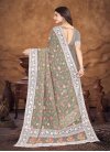 Organza Embroidered Work Trendy Classic Saree - 1