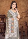 Organza Embroidered Work Trendy Classic Saree - 2