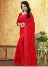 Best Embroidered Work Contemporary Style Saree - 2