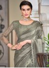 Silk Blend Trendy Saree For Ceremonial - 1