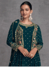 Embroidered Work Jacket Style Salwar Kameez - 2