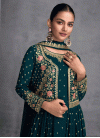 Embroidered Work Jacket Style Salwar Kameez - 1