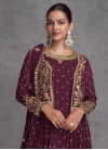 Embroidered Work Jacket Style Salwar Suit - 2