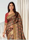 Digital Print Work Trendy Classic Saree For Party - 1