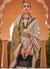 Beige and Mustard Trendy Classic Saree For Festival - 1