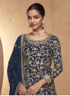 Embroidered Work Palazzo Straight Salwar Kameez For Ceremonial - 2