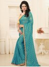 Renowned Lace Work Traditional Saree - 1