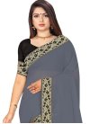 Faux Georgette Designer Contemporary Style Saree For Casual - 1