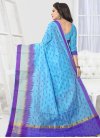 Art Silk Thread Work Trendy Saree - 2