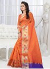 Thread Work Traditional Saree For Ceremonial - 1