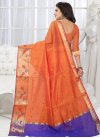 Thread Work Traditional Saree For Ceremonial - 2