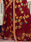 Digital Print Work Georgette Designer Contemporary Style Saree For Casual - 3
