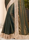 Lace Work Silk Georgette Trendy Classic Saree - 1