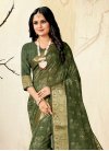 Digital Print Work Silk Blend Traditional Designer Saree - 2