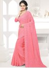 Faux Georgette Embroidered Work Contemporary Saree - 1