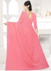 Faux Georgette Embroidered Work Contemporary Saree - 2