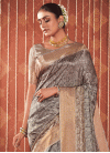 Silk Blend Designer Contemporary Style Saree For Ceremonial - 1