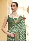 Tussar Silk Print Work Trendy Classic Saree - 1