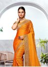 Embroidered Work Art Silk Designer Contemporary Style Saree For Festival - 1