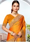 Embroidered Work Art Silk Designer Contemporary Style Saree For Festival - 2