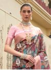 Silk Blend Designer Contemporary Style Saree For Festival - 1