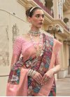 Silk Blend Designer Contemporary Style Saree For Festival - 2