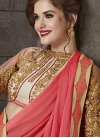 Awesome Embroidered Work Trendy Classic Saree For Ceremonial - 1