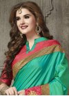 Voluptuous Embroidered Work Silk Traditional Saree - 2