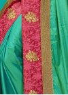 Voluptuous Embroidered Work Silk Traditional Saree - 1