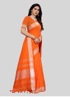 Resham Work Cotton Silk Contemporary Style Saree For Casual - 2