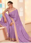 Silk Blend Designer Traditional Saree - 1