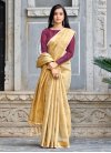 Linen Designer Contemporary Style Saree For Ceremonial - 1