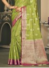 Silk Blend Designer Contemporary Style Saree - 1