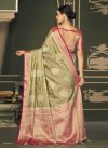 Silk Blend Designer Contemporary Saree For Ceremonial - 1