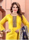 Brocade Readymade Salwar Suit For Party - 1