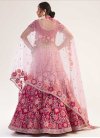 Pink and Rose Pink Net Designer Classic Lehenga Choli - 1