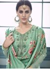 Embroidered Work Green and Sea Green Sharara Salwar Suit - 2