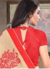 Pleasance Embroidered Work Faux Georgette Traditional Saree For Ceremonial - 1