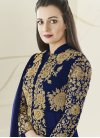 Dia Mirza Faux Georgette Embroidered Work Pant Style Classic Suit - 1