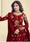 Shamita Shetty Art Silk Floor Length Anarkali Salwar Suit - 1