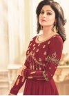 Shamita Shetty Faux Georgette Embroidered Work Trendy Anarkali Salwar Suit - 2