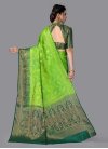 Bottle Green and Green Woven Work Designer Traditional Saree - 2