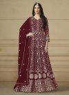 Embroidered Work Georgette Long Length Anarkali Salwar Suit - 2