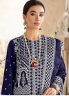 Embroidered Work Faux Georgette Trendy Pakistani Salwar Suit - 1