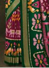 Silk Blend Digital Print Work Green and Purple Designer Traditional Saree - 3