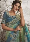 Jacquard Silk Embroidered Work Traditional Designer Saree - 1