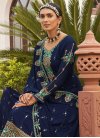 Embroidered Work Palazzo Style Pakistani Salwar Suit - 1